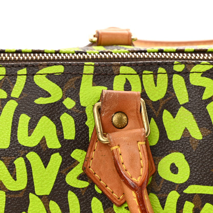Louis Vuitton Monogram Graffiti Speedy 30 Green 14 of 16