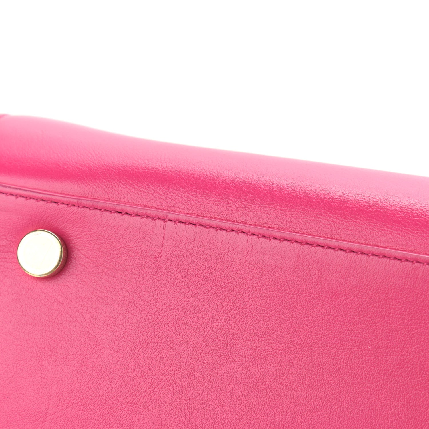 Saint Laurent Calfskin Small Sac De Jour Lipstick Fuchsia 13 of 17