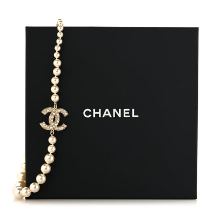 Chanel Pearl CC 100th Anniversary Necklace Light Gold 5 of 5