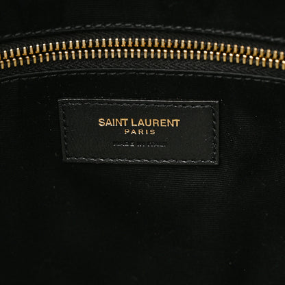 Saint Laurent Lambskin Quilted Maxi Icare Shopping Tote Black 7 of 10