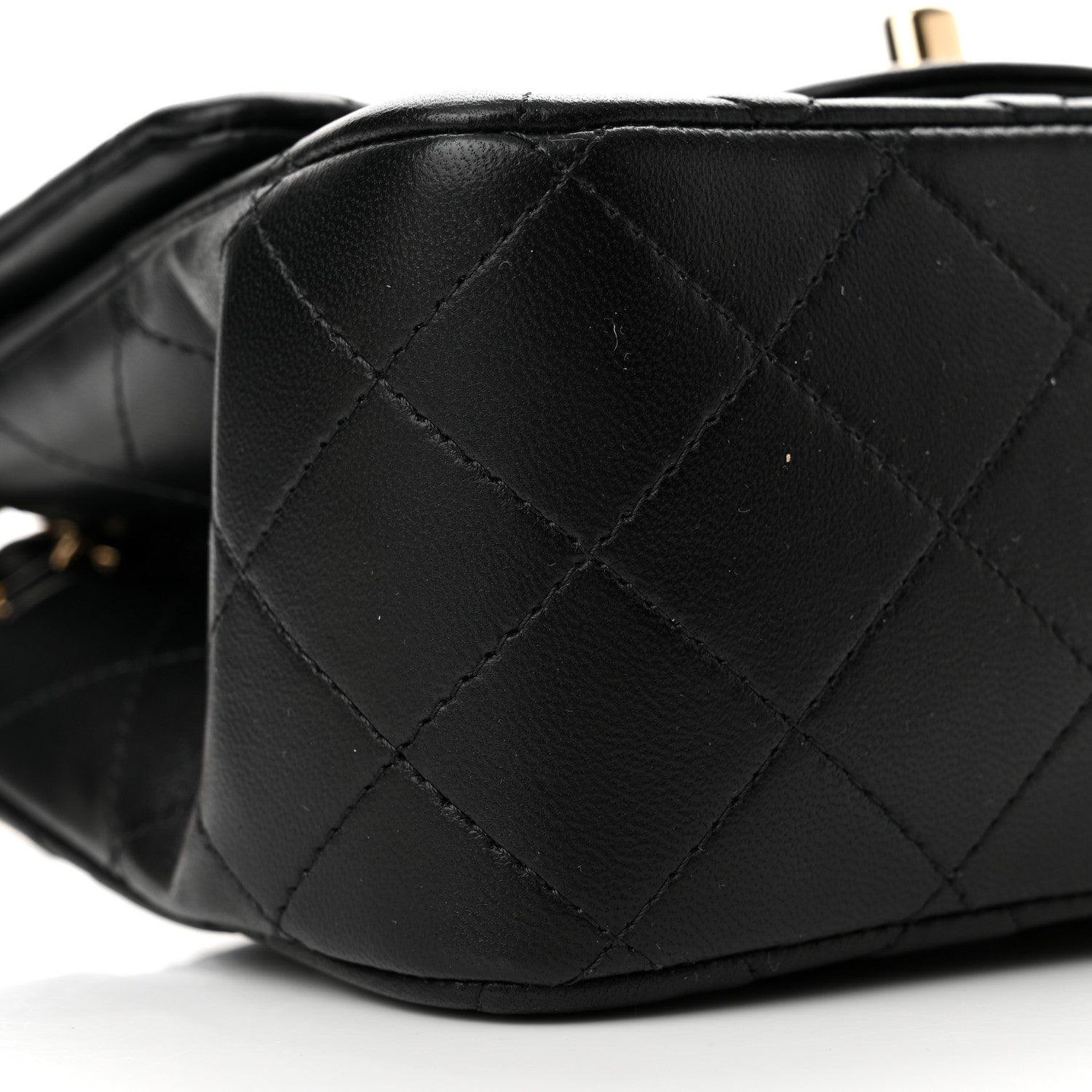 Chanel Lambskin Quilted Mini Square Flap Black 9 of 11
