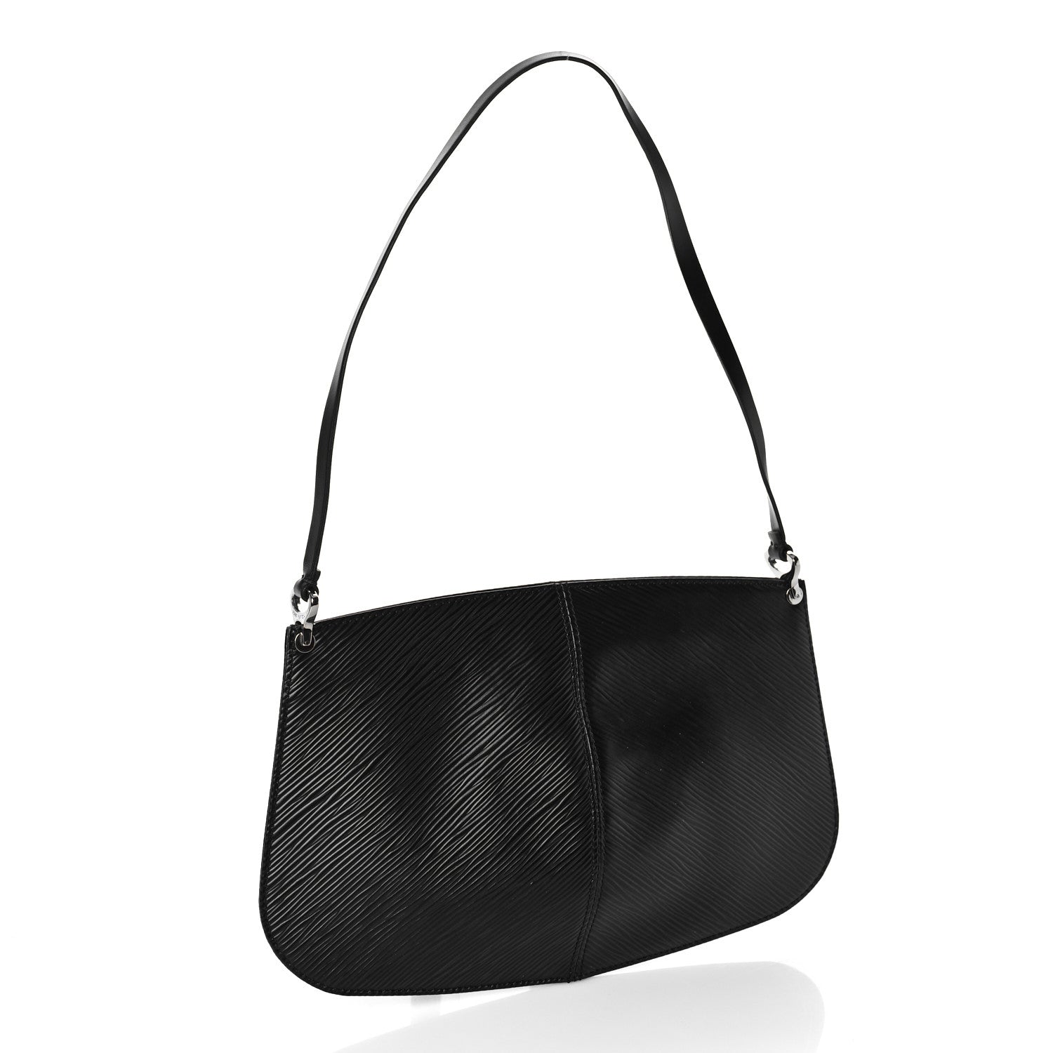 Louis Vuitton Epi Demi Lune Pochette Black 3 of 8