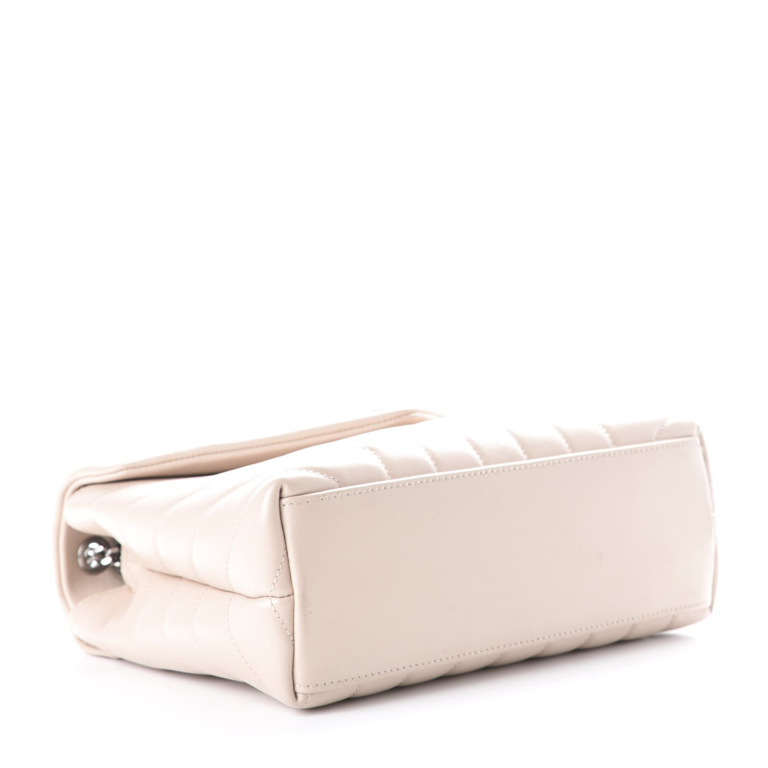 Saint Laurent Calfskin Y Quilted Monogram Small Loulou Chain Satchel Porcellana 5 of 12