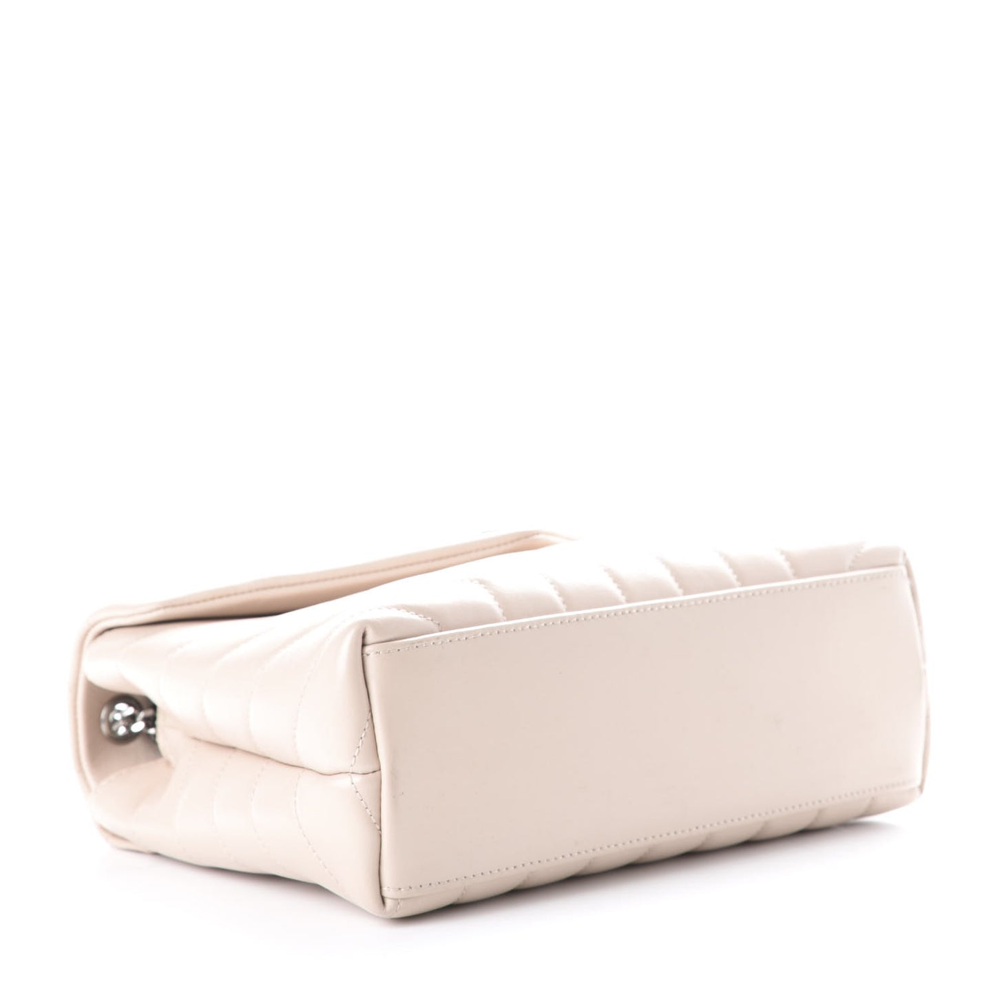 Calfskin Y Quilted Monogram Small Loulou Chain Satchel Porcellana