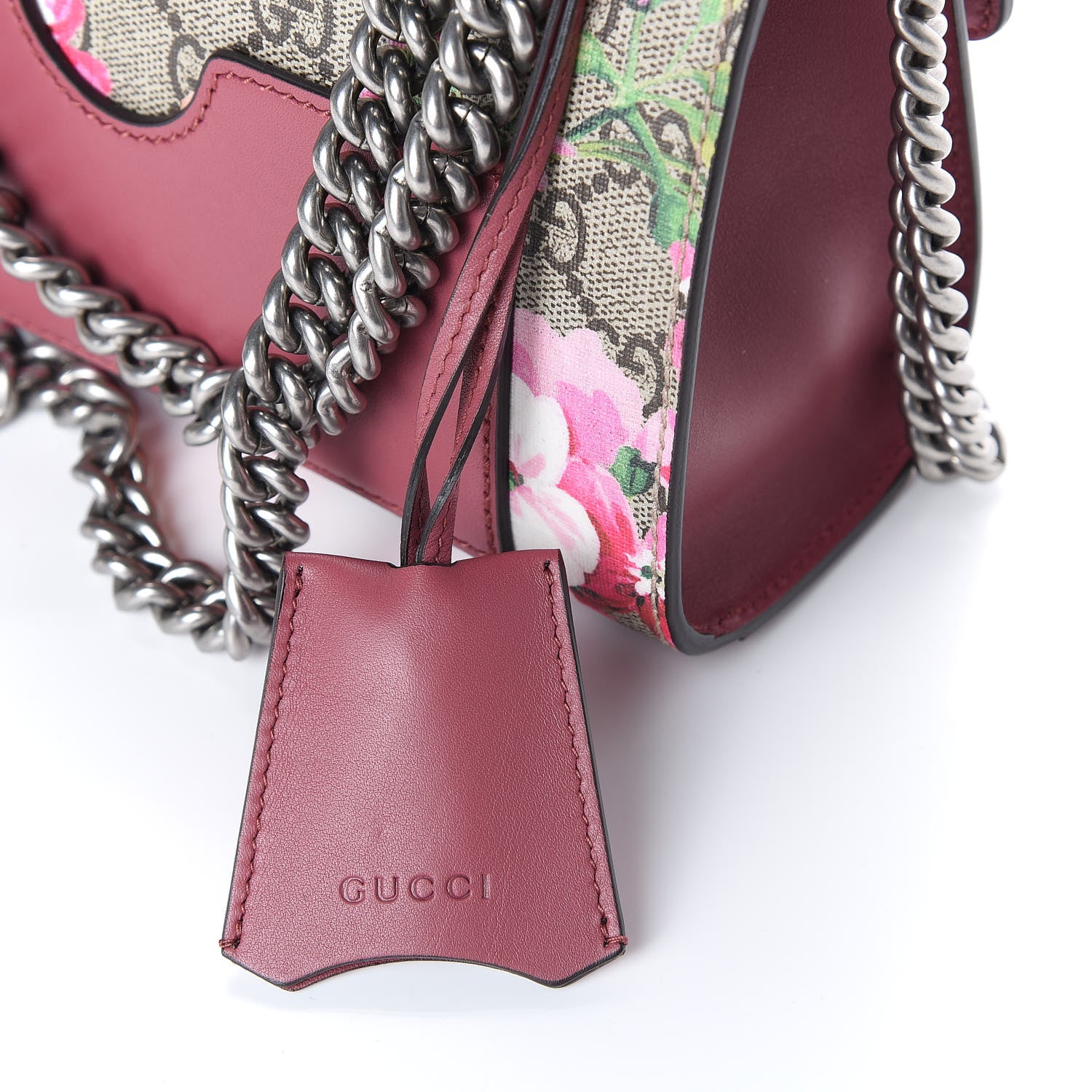 Gucci GG Supreme Monogram Blooms Small Padlock Shoulder Bag Beige Multicolor Dry Rose 10 of 11