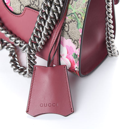 Gucci GG Supreme Monogram Blooms Small Padlock Shoulder Bag Beige Multicolor Dry Rose 10 of 11