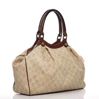Gucci Monogram Cabinato Medium Sukey Tote Brown 3 of 14