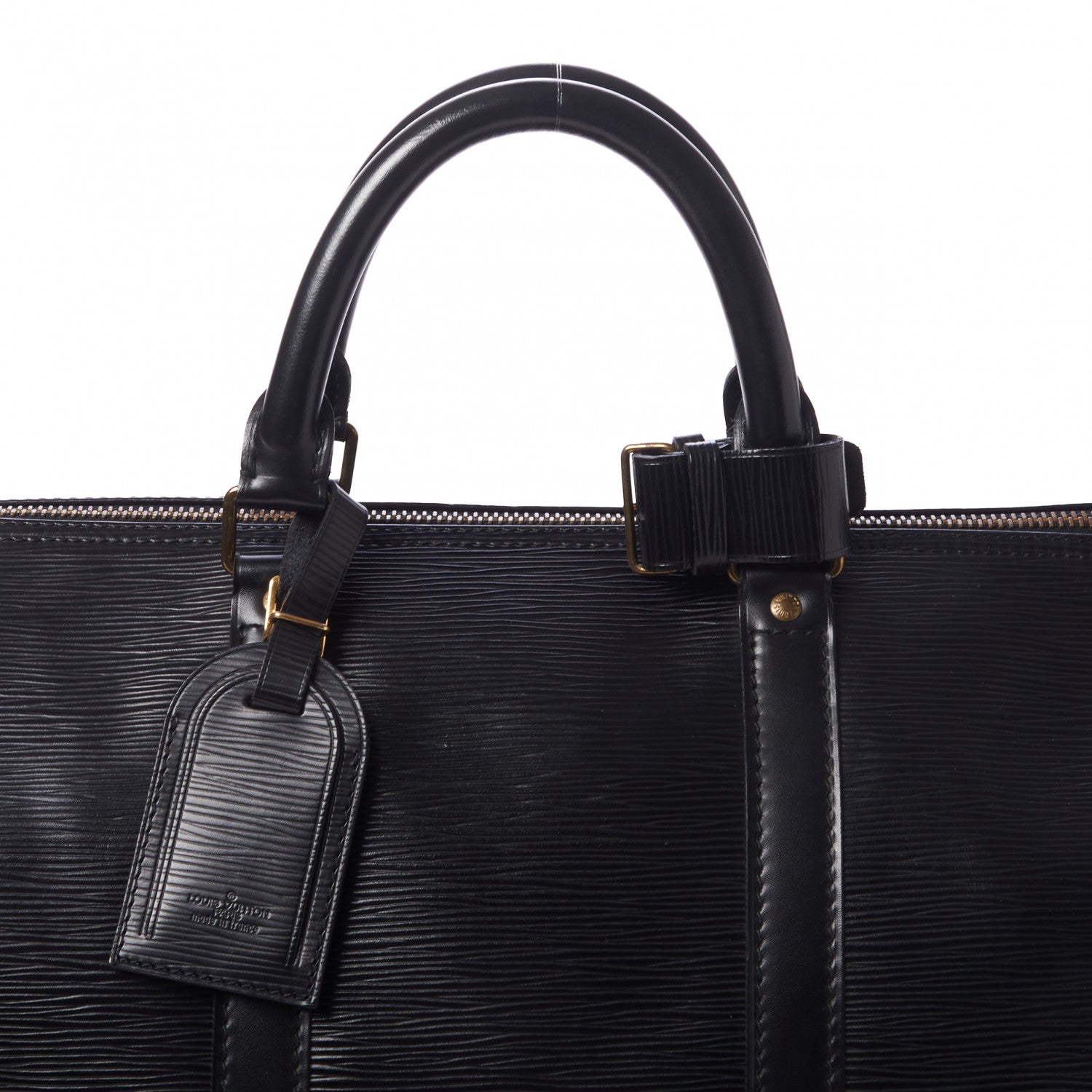Louis Vuitton Epi Keepall 50 Black 7 of 9