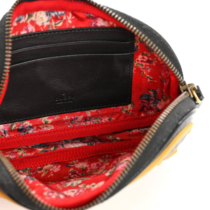 Gucci Patent Rubber Game Patch Logo Belt Bag 95 38 Black 5 of 14