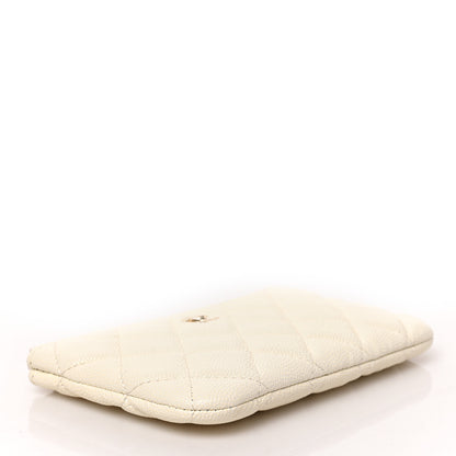 Chanel Caviar Quilted Small Cosmetic Case White 4 of 7
