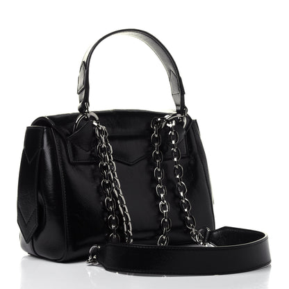 Givenchy Creased Patent Calfskin Small ID Flap Black 2 of 4