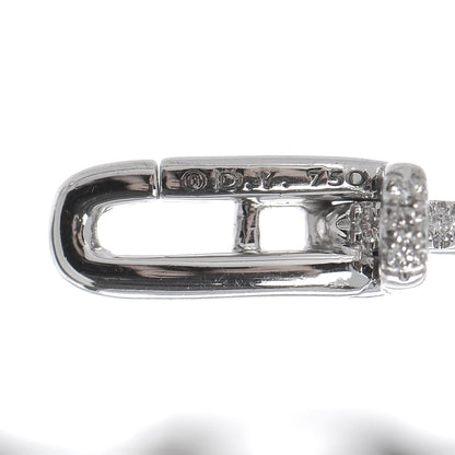 David Yurman 18K White Gold Diamond 4mm Stax Chain Link Bracelet 5 of 5