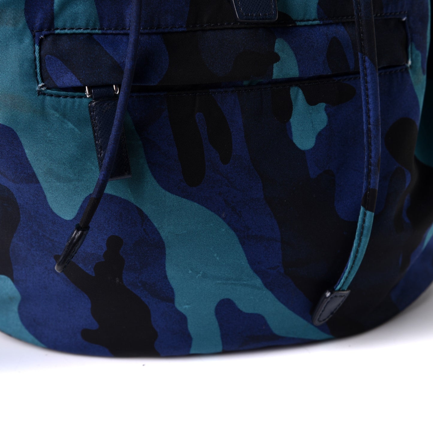 Tessuto Nylon Camouflage Print Backpack Royal