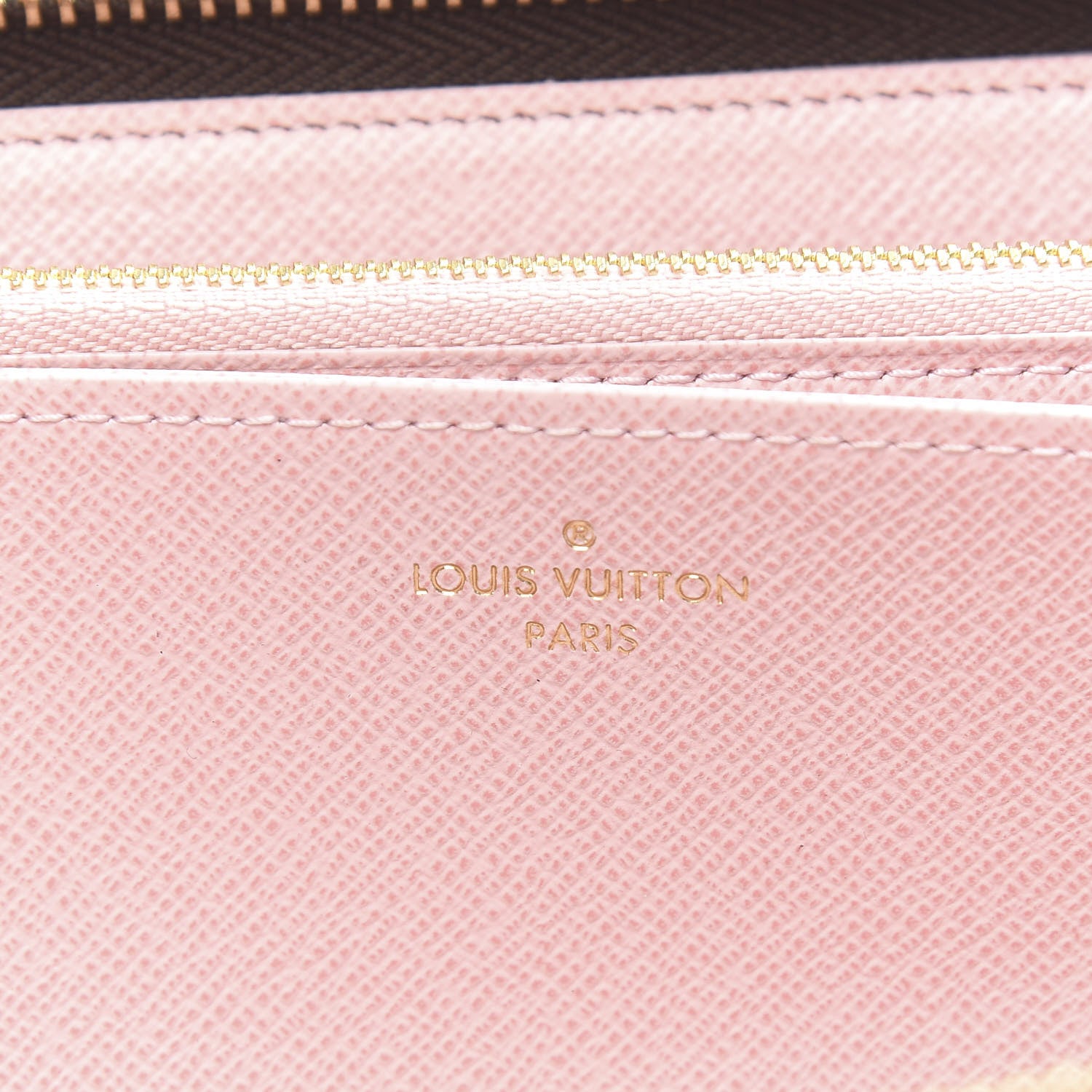 Louis Vuitton Damier Ebene Zippy Wallet Rose Ballerine 6 of 7