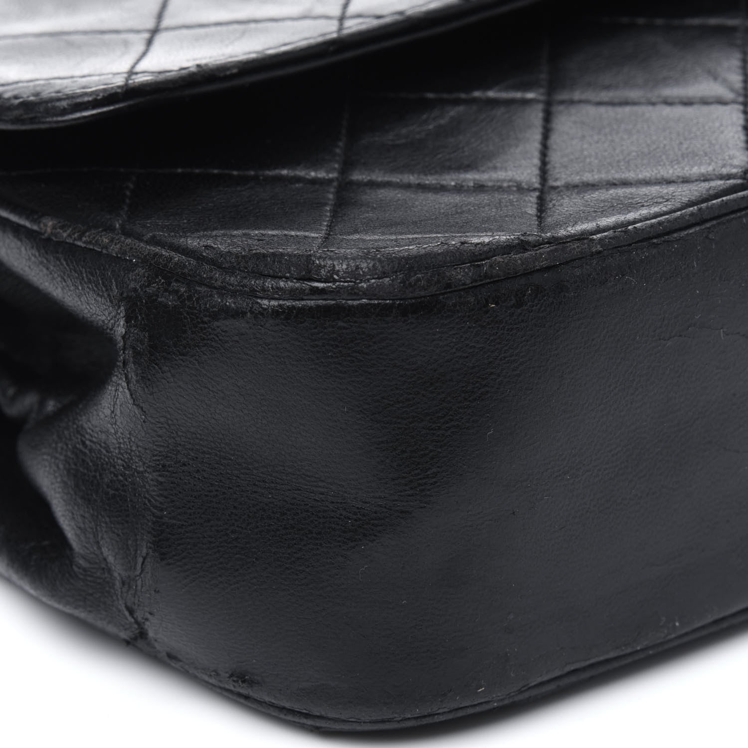 Chanel Lambskin Quilted Medium Single Flap Black 13 of 22