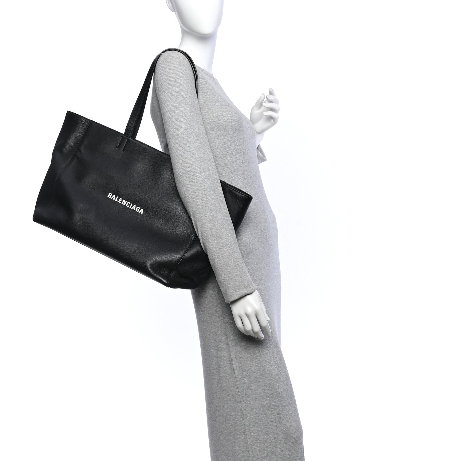 Balenciaga Smooth Calfskin Everyday East West Tote Bag Black 2 of 14