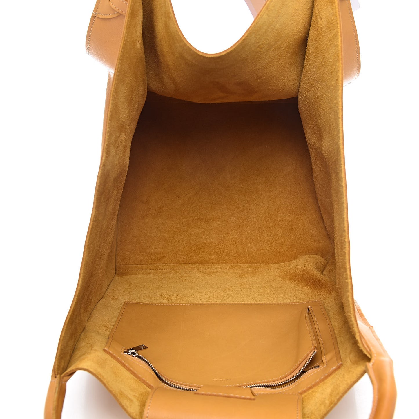Soft Bare Calfskin Medium Big Bag Honey