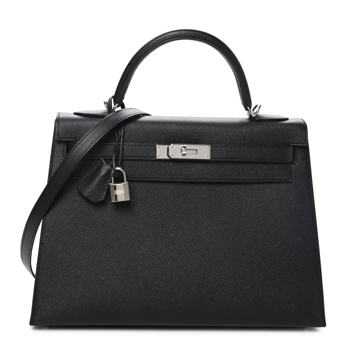 Hermes Epsom Kelly Sellier 32 Black 1 of 10