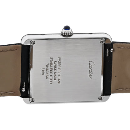Cartier Stainless Steel Calfskin 27mm Tank Solo Quartz Watch 4 of 4