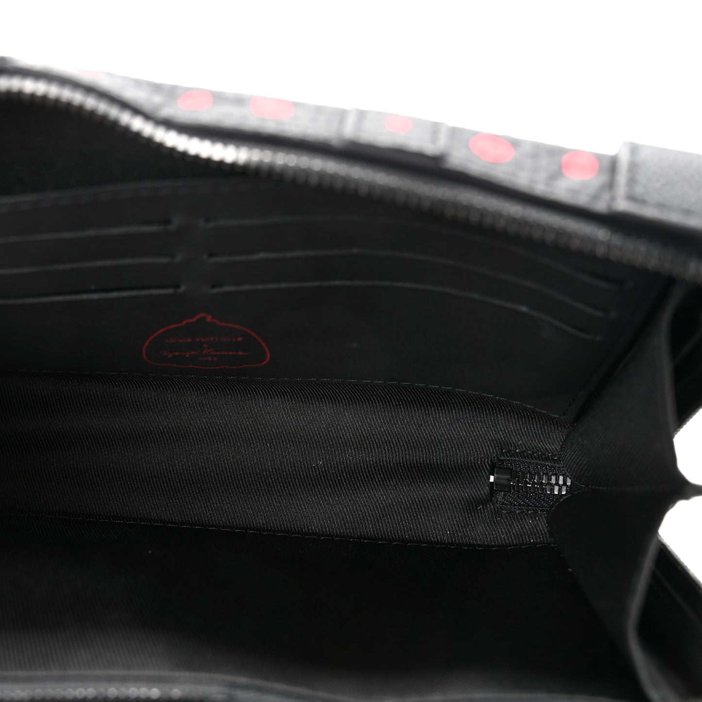 LV X YK Taurillon Monogram Soft Trunk Wallet Black Red