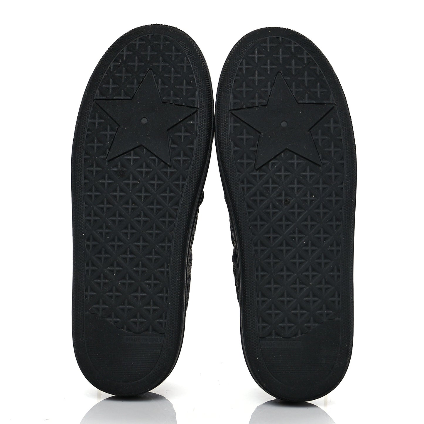 Shiny Technical Fabric Oblique Embroidered Womens Solar Slip On Sneakers 37.5 Black