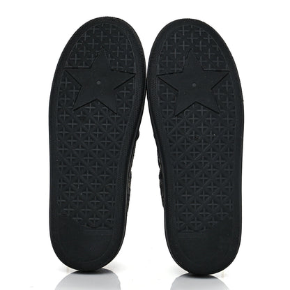 Christian Dior Shiny Technical Fabric Oblique Embroidered Womens Solar Slip On Sneakers 37.5 Black 6 of 9