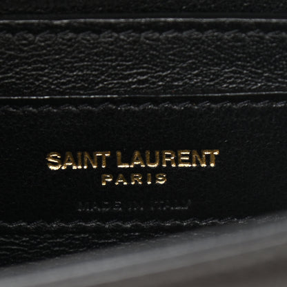 Saint Laurent Lamskin Chrissie Chain Shoulder Bag Black 7 of 11