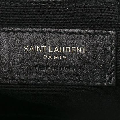 Saint Laurent Calfskin Matelasse Monogram Lou Camera Bag Black 6 of 11