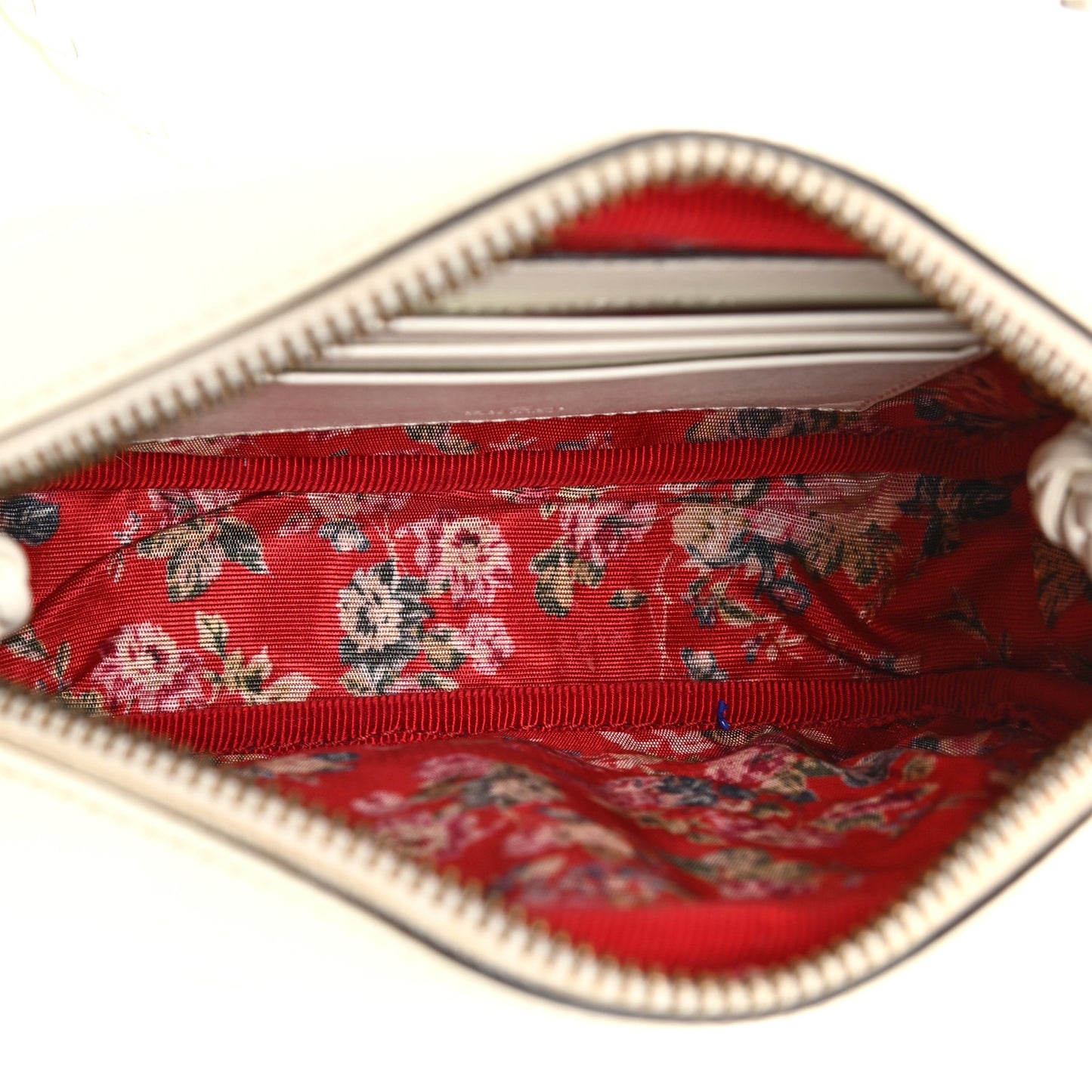 Calfskin Web Trapuntata Mini Shoulder Bag Off White