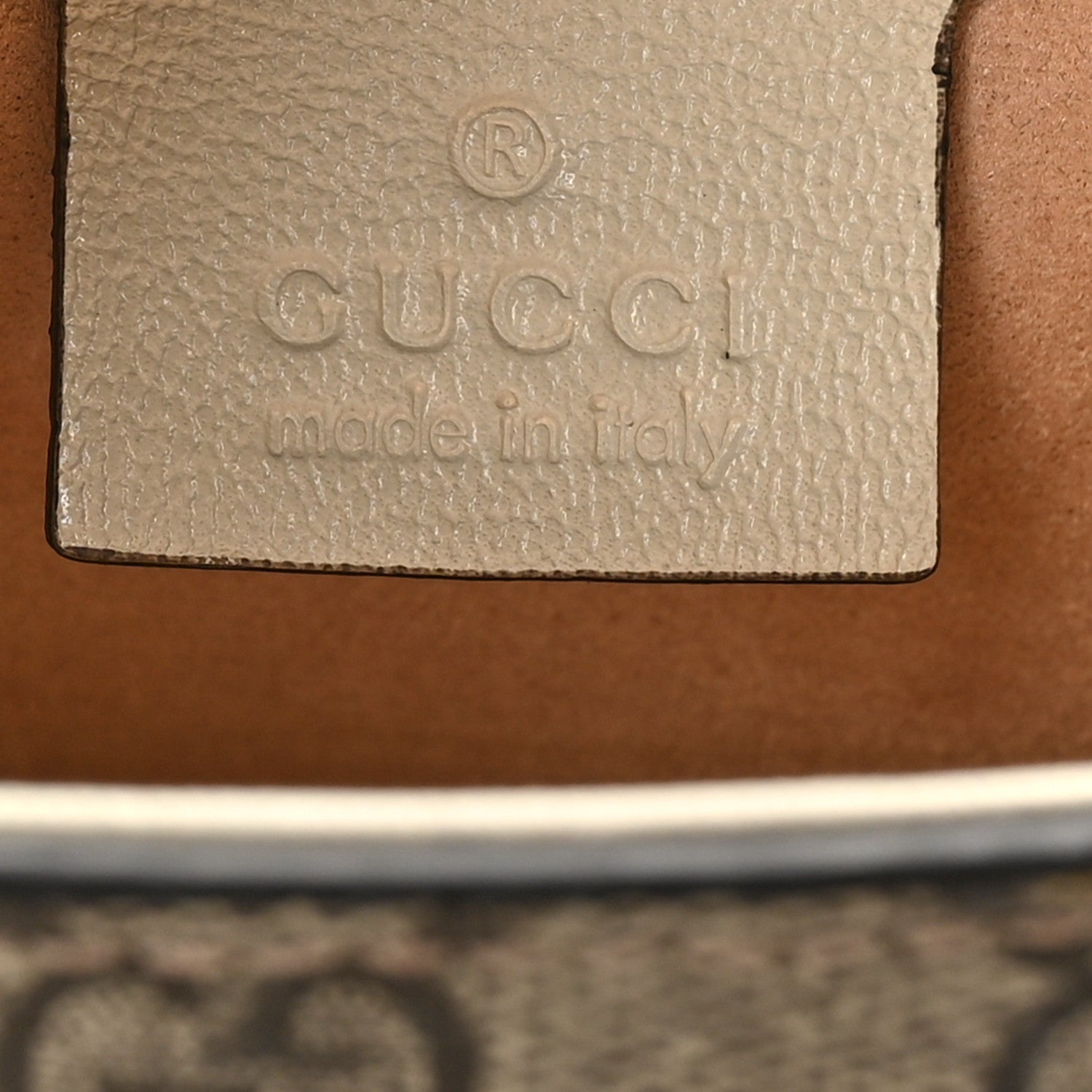 Gucci GG Supreme Monogram Calfskin Small Padlock Messenger Shoulder Bag Beige Mystic White Sun Oil 6 of 10