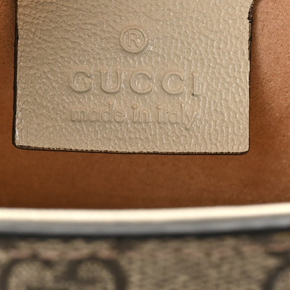 Gucci GG Supreme Monogram Calfskin Small Padlock Messenger Shoulder Bag Beige Mystic White Sun Oil 6 of 10