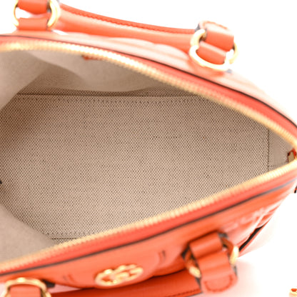 Gucci Calfskin GG Matelasse Mini Top Handle Bag Spring Orange Natural 5 of 12