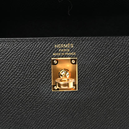 Hermes Epsom Kelly Sellier 25 Black 6 of 10