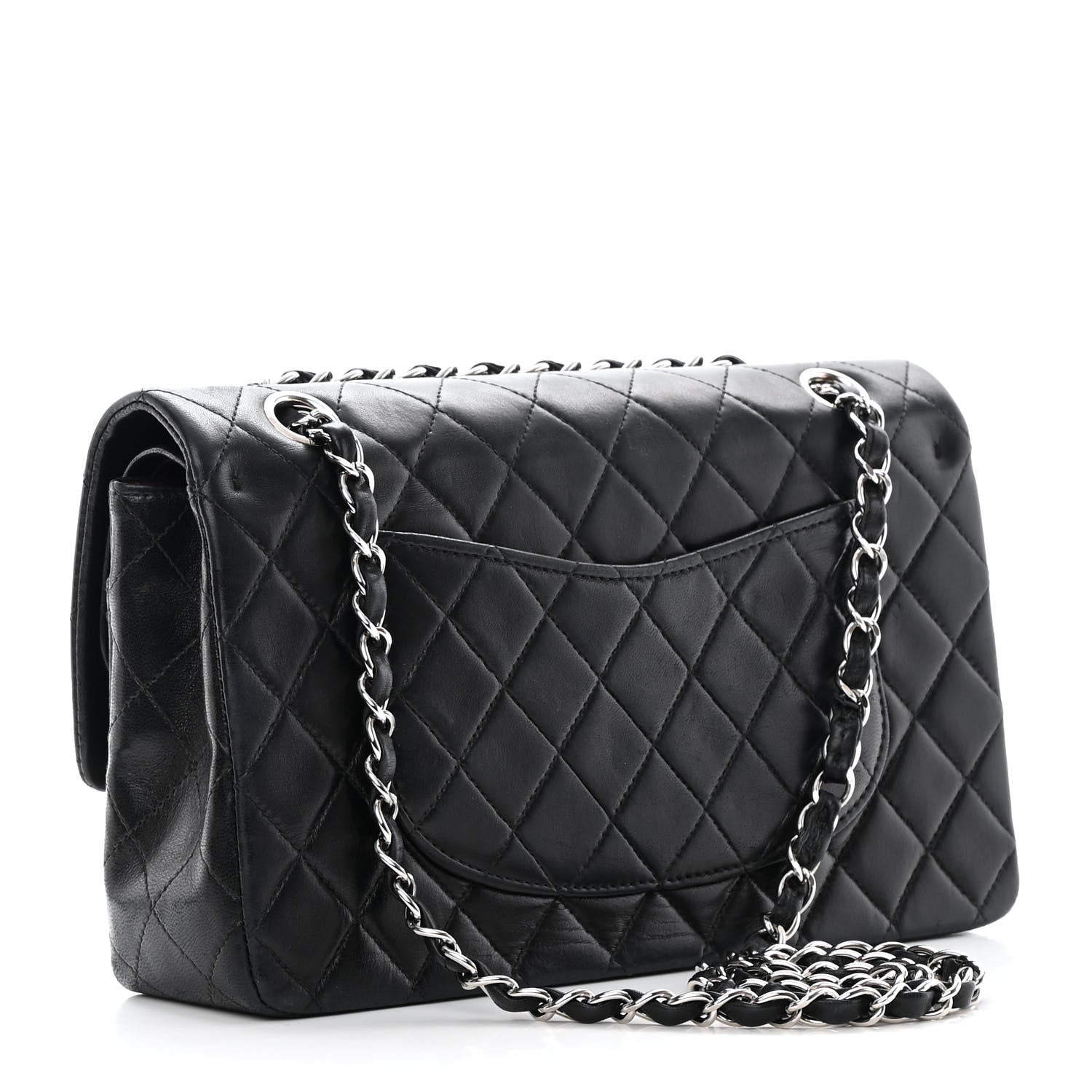 Chanel Lambskin Quilted Medium Double Flap Black 3 of 19