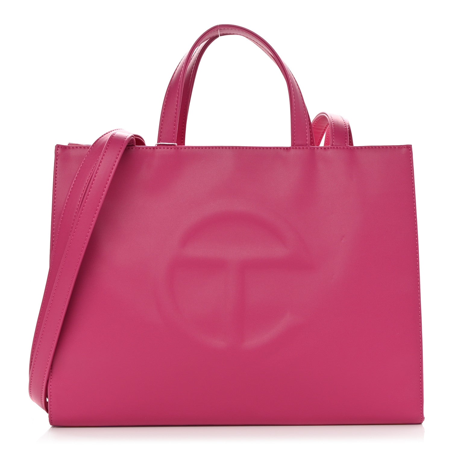 Telfar Vegan Leather Medium Shopping Bag Pink 1 of 11