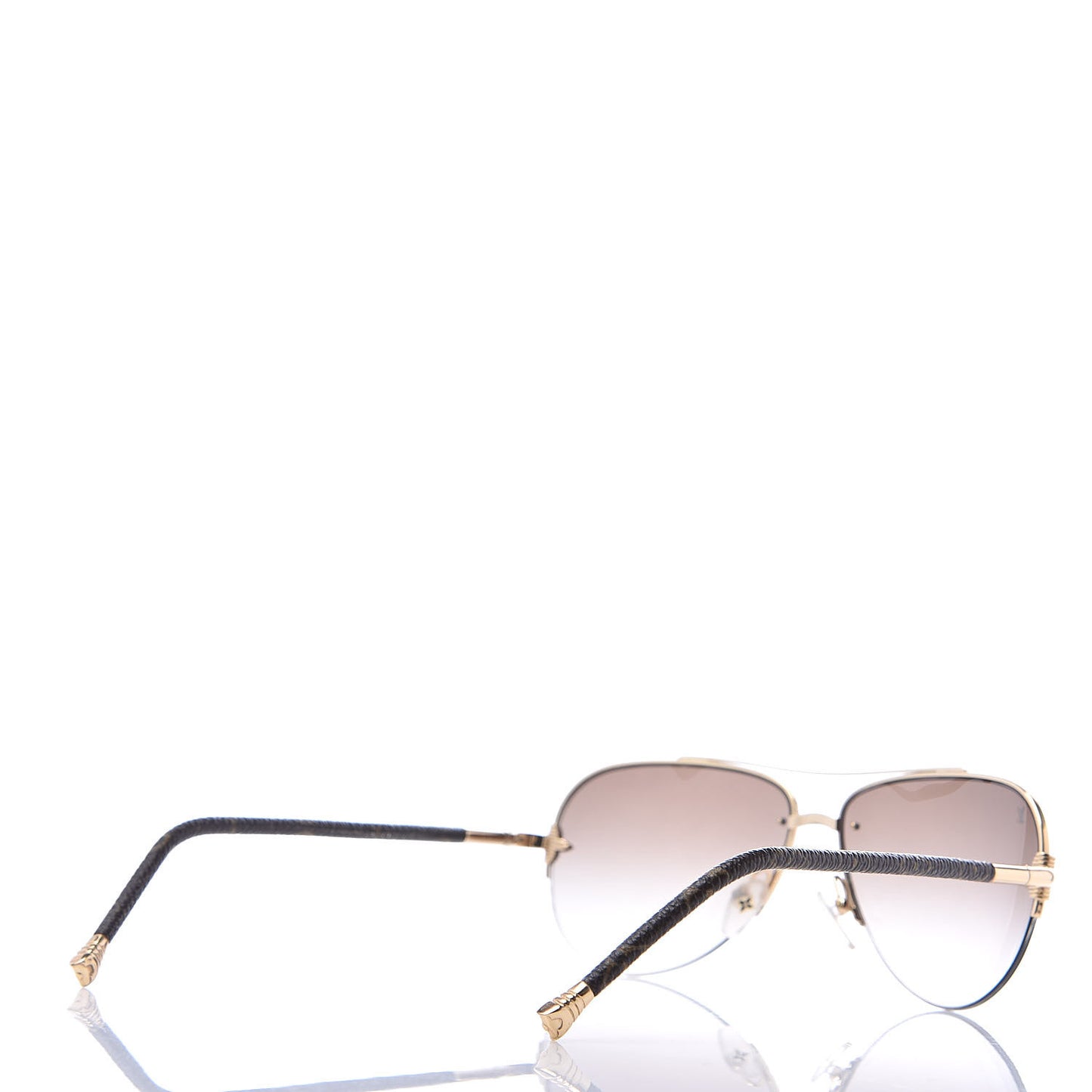 Monogram Petite Viola Pilote Aviator Sunglasses Z0571U Brown