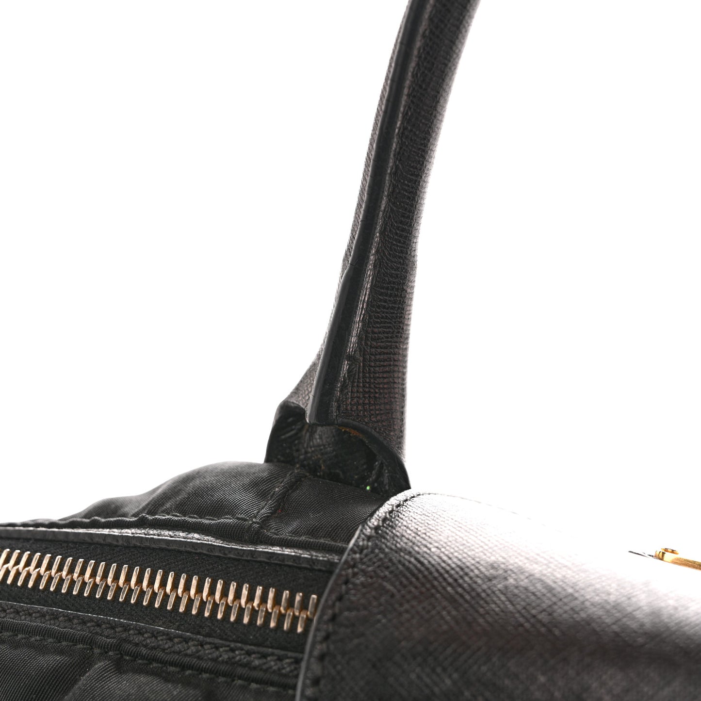 Tessuto Nylon Saffiano Tote Black