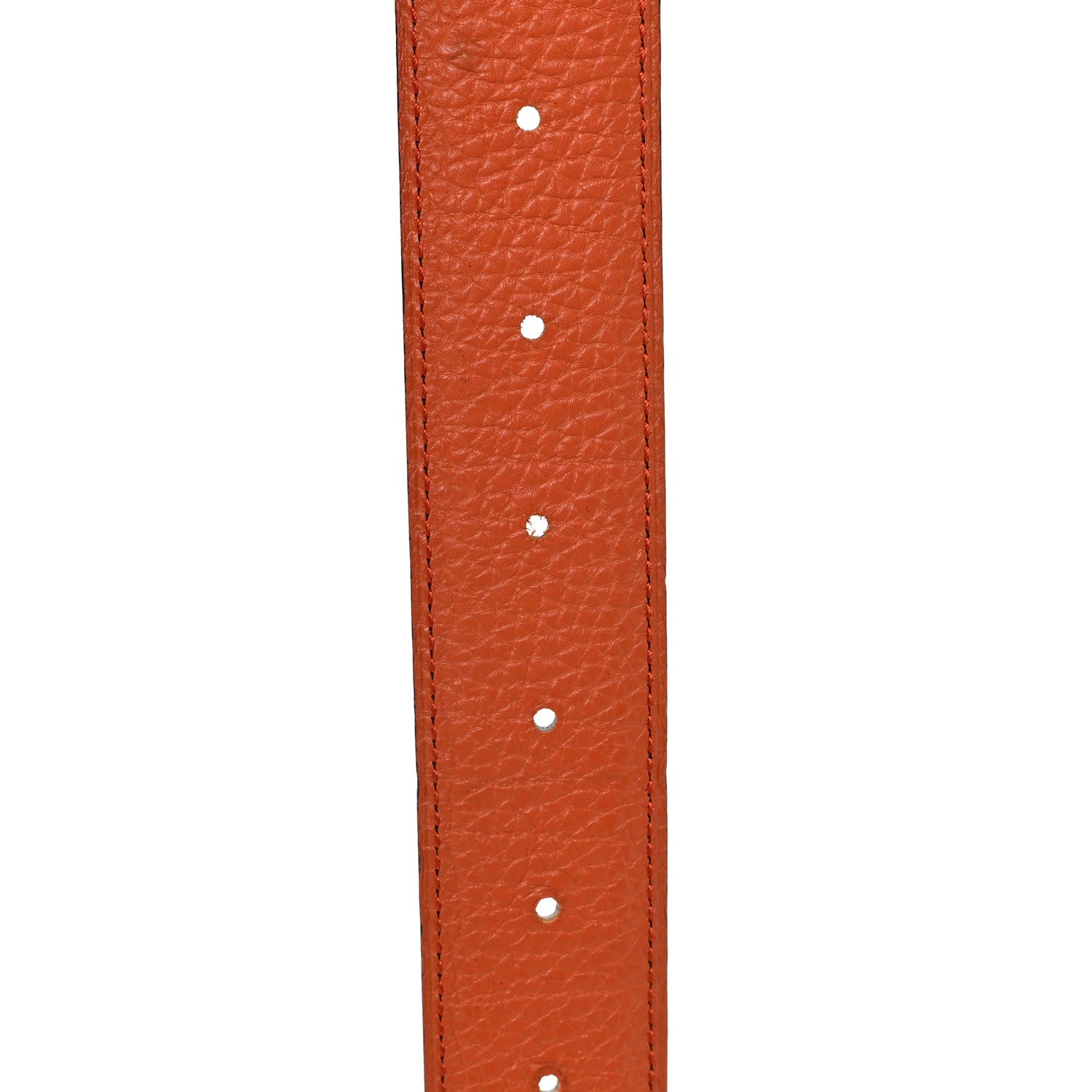 Hermes Box Togo 32mm H Belt 100 40 Chocolate Orange 3 of 6