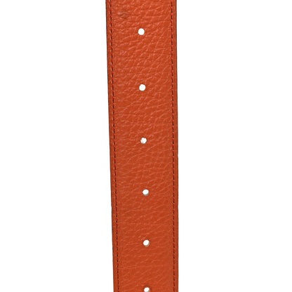 Hermes Box Togo 32mm H Belt 100 40 Chocolate Orange 3 of 6