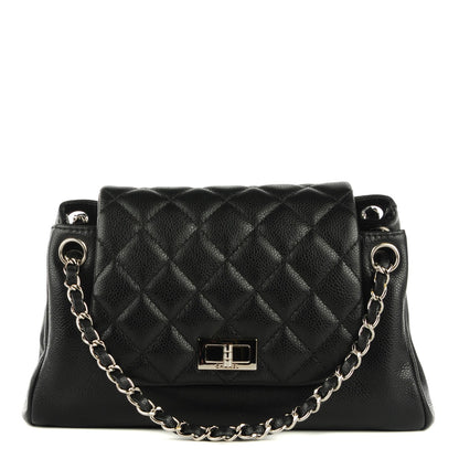 Chanel Caviar Quilted Accordion Mademoiselle Flap Black 1 of 7