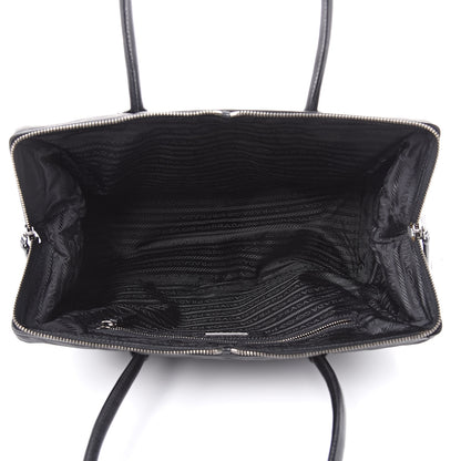 Prada Tessuto Nylon Soft Calf Bowler Black 5 of 13