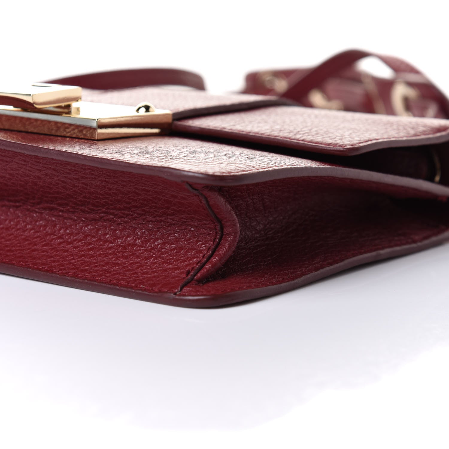 Jimmy Choo Grainy Pebbled Calfskin Rebel Crossbody Bag Pomerol 10 of 10