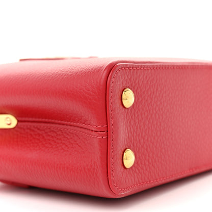 Louis Vuitton Taurillon Mini Capucines Scarlet 8 of 9