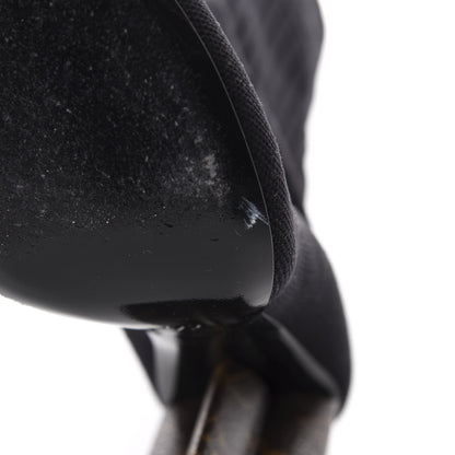 Louis Vuitton Monogram Stretch Fabric Silhouette Ankle Boots 38 Black 7 of 8