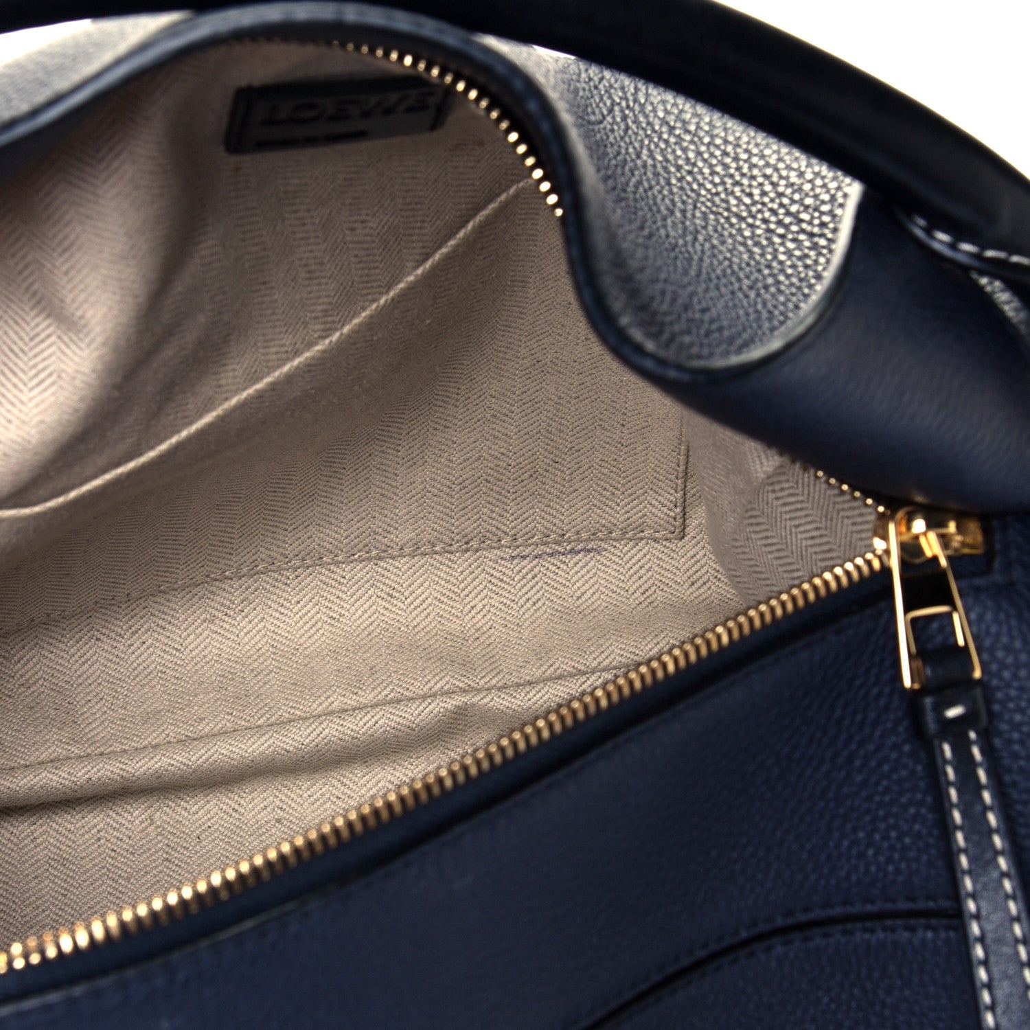 Loewe Calfskin Small Puzzle Bag Midnight Blue Black 784957