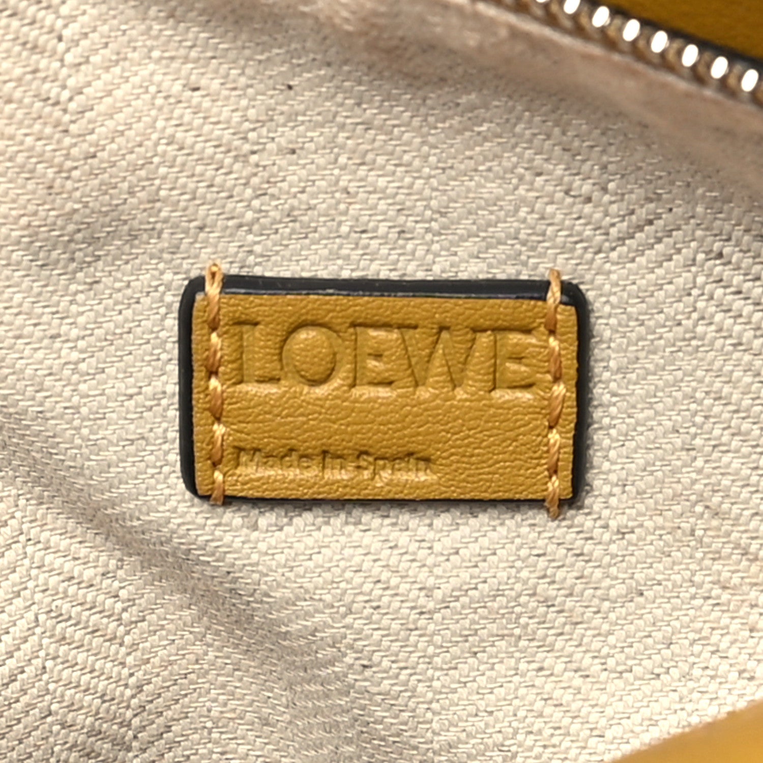 Loewe Grained Calfskin Mini Puzzle Bag Ocre Yellow 6 of 9
