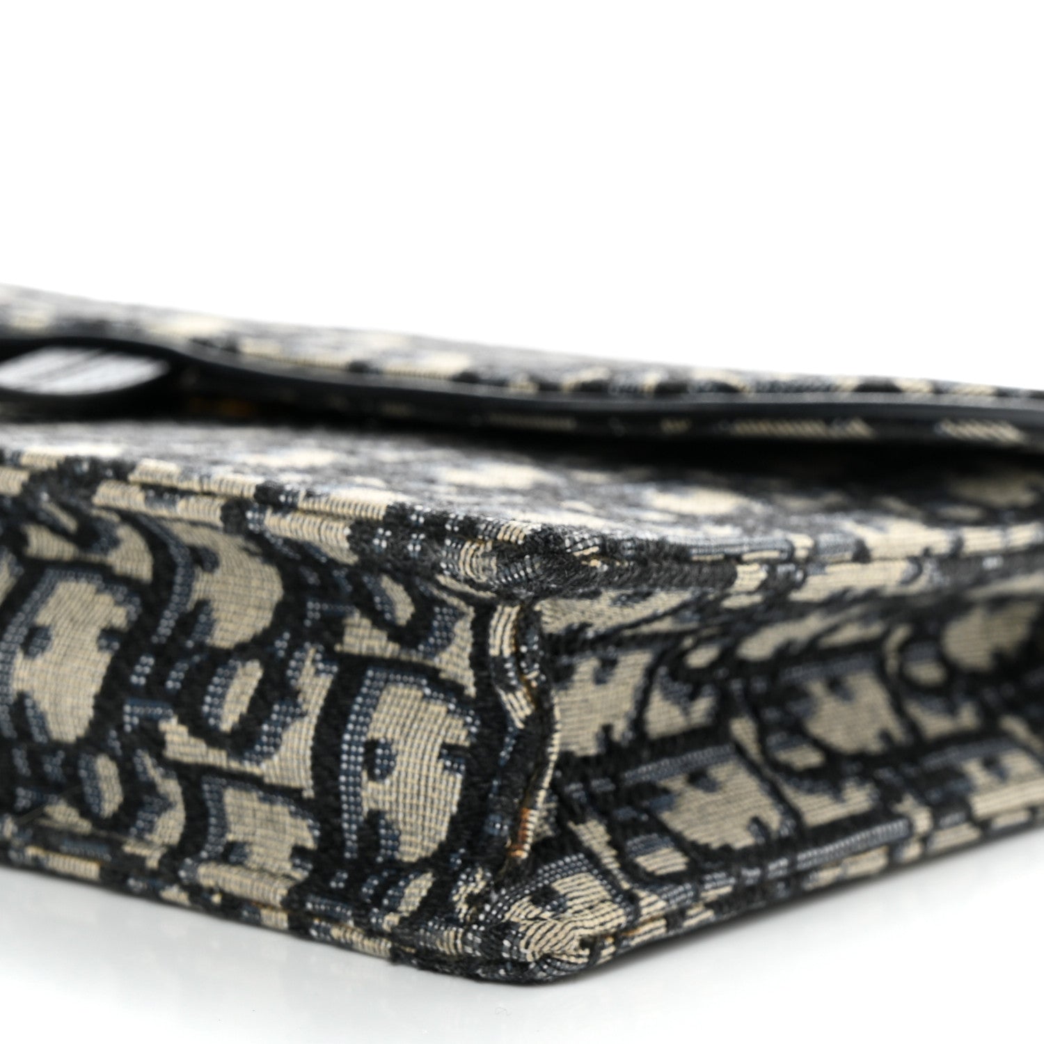 Christian Dior Oblique Saddle Chain Pouch Blue 9 of 13