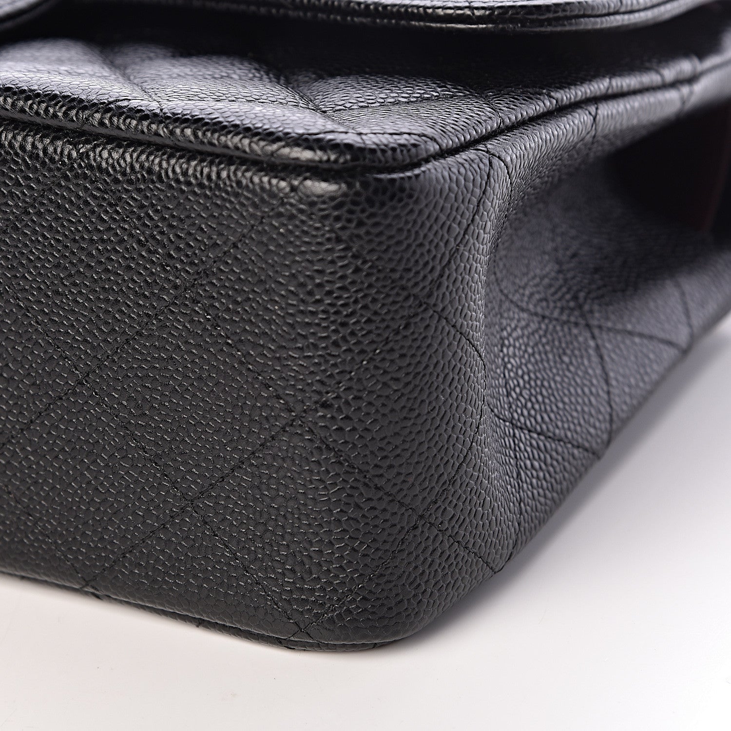 Chanel Caviar Quilted Jumbo Double Flap Black 10 of 11