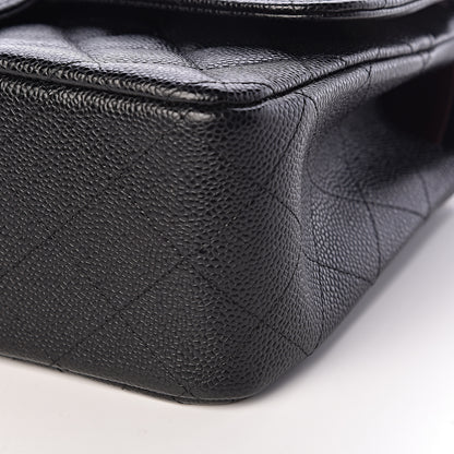 Chanel Caviar Quilted Jumbo Double Flap Black 10 of 11