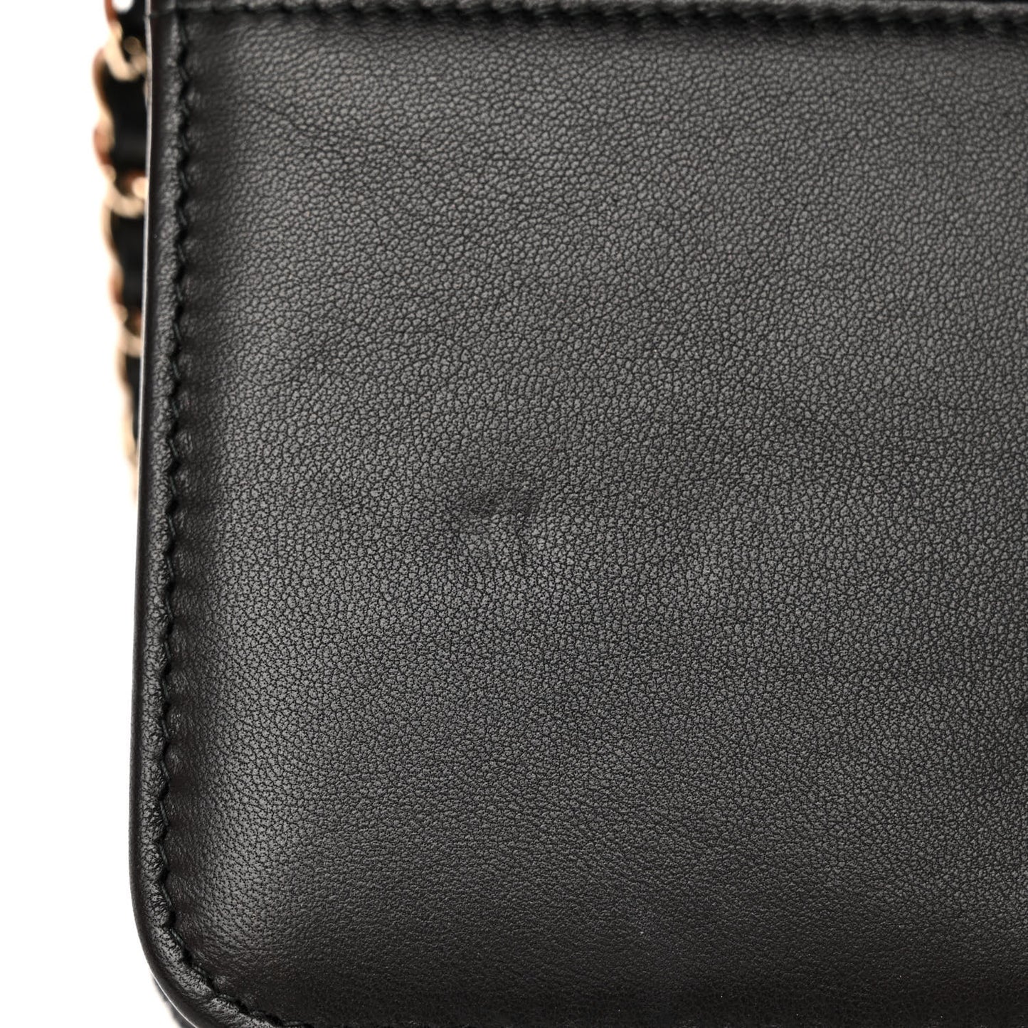 Velvet Pearl Diamond Embellished Wallet On Chain WOC Black